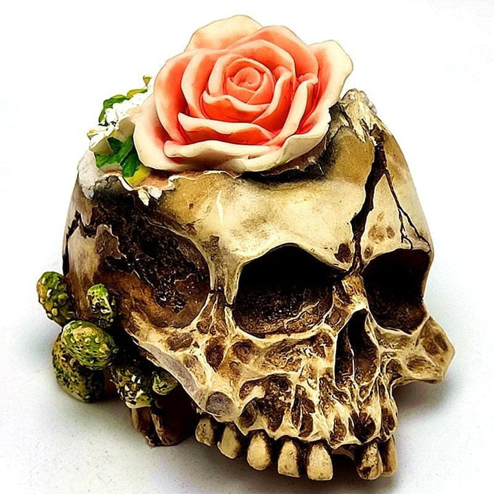 3D Rose skull silicone mold diy candle plaster silicone mold Halloween decoration tools