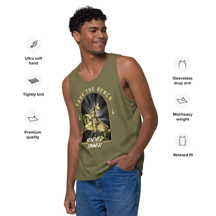 Take the Bench ~ Knight ~ Men’s premium tank top