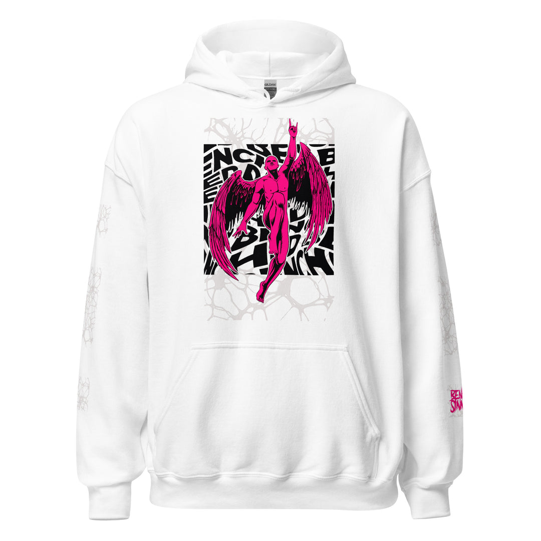 Flying Man ~ Pink ~ Unisex ~ Hoodie