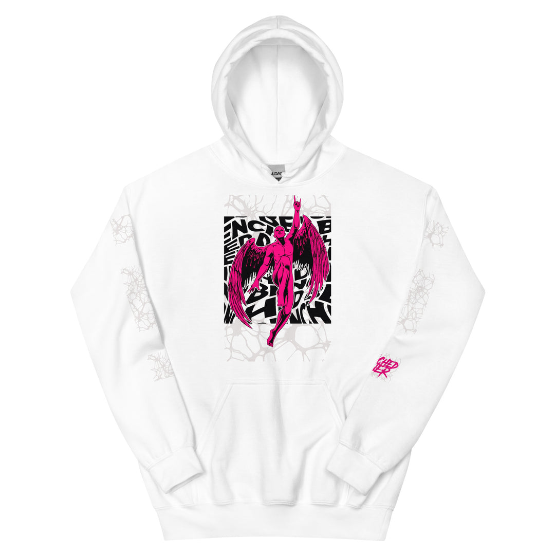 Flying Man ~ Pink ~ Unisex ~ Hoodie