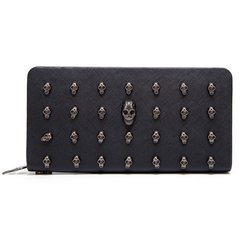 Luxury Design Women Long Wallets Purses Skull style Wallets For Ladies Girl Money Pocket Card Holder Female Wallets Phone Bag