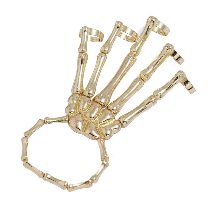 Gothic Skull Skeleton Bone Hand Bracelet