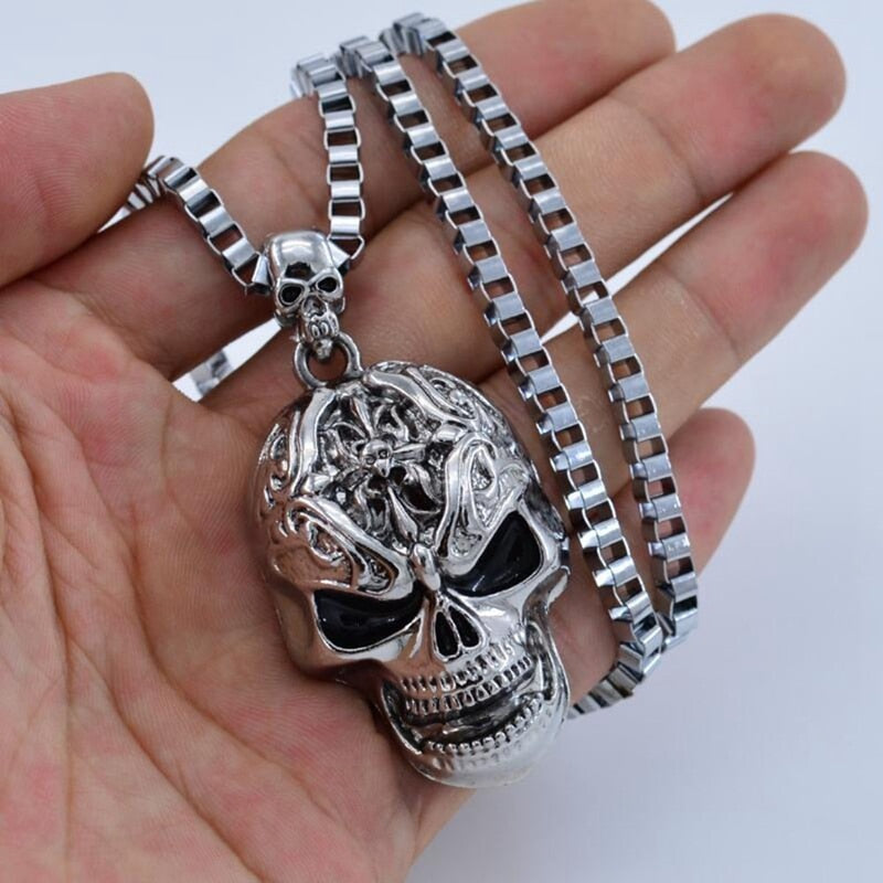 Retro Hip-hop Evil Skull Necklace